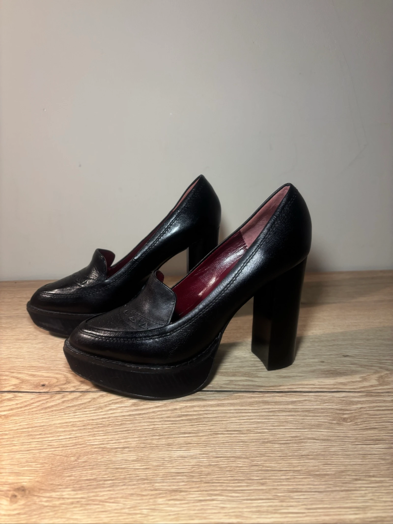 Marc Jacobs Black Leather Platform Heels EU 36 – photo 3